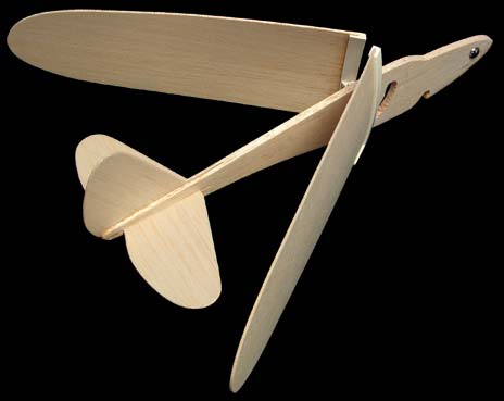Wings unfold on the Plain Jane Folding Wing Glider